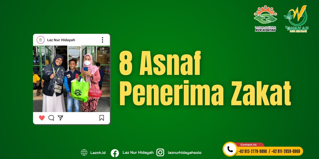 8 Golongan Penerima Zakat